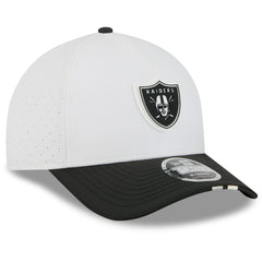 Las Vegas Raiders New Era 2025 NFL Training Camp A-Frame 9FORTY Adjustable Hat White/Black | NFL