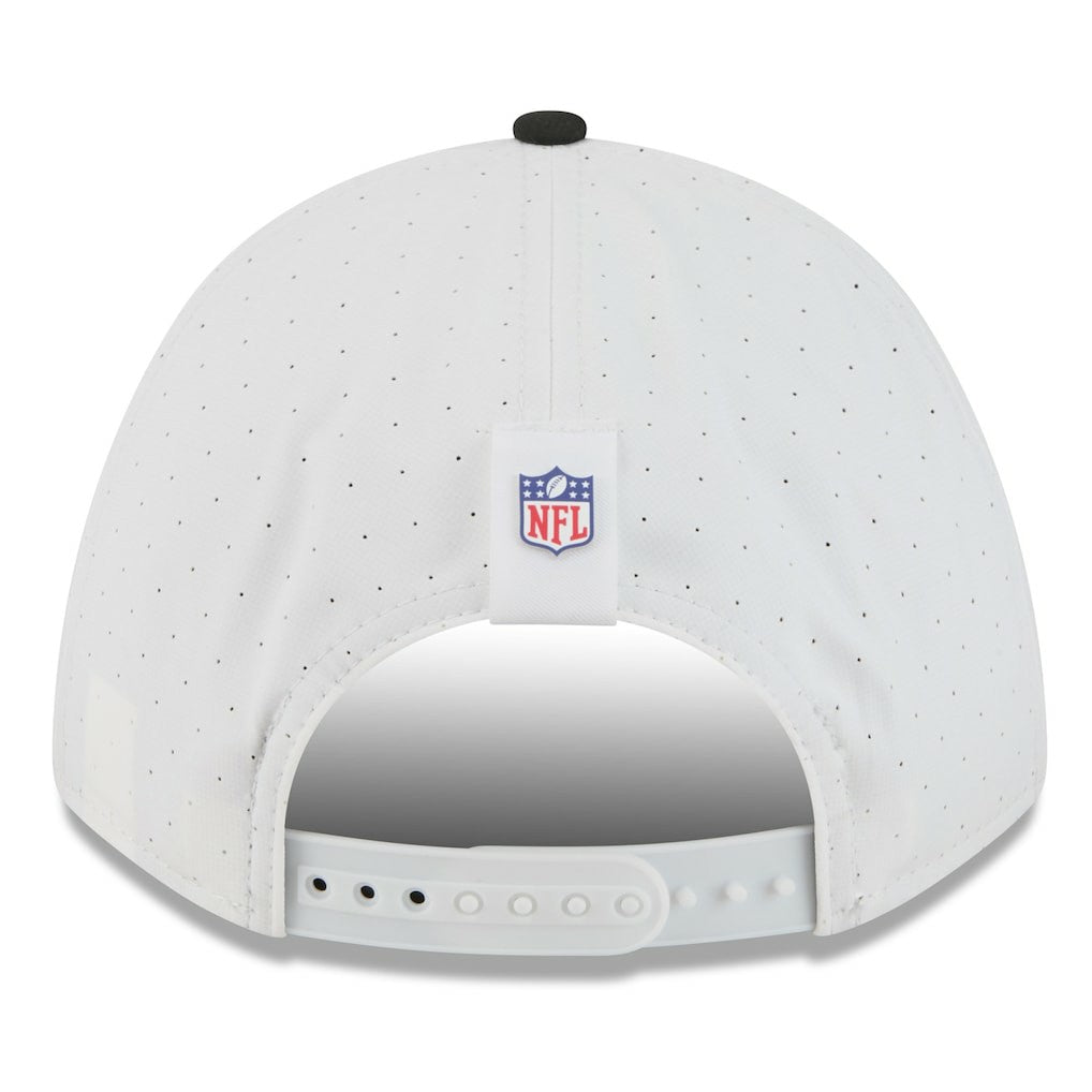 Las Vegas Raiders New Era 2025 NFL Training Camp A-Frame 9FORTY Adjustable Hat White/Black | NFL