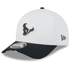 Houston Texans New Era 2025 NFL Training Camp A-Frame 9FORTY Adjustable Hat White/Navy | NFL
