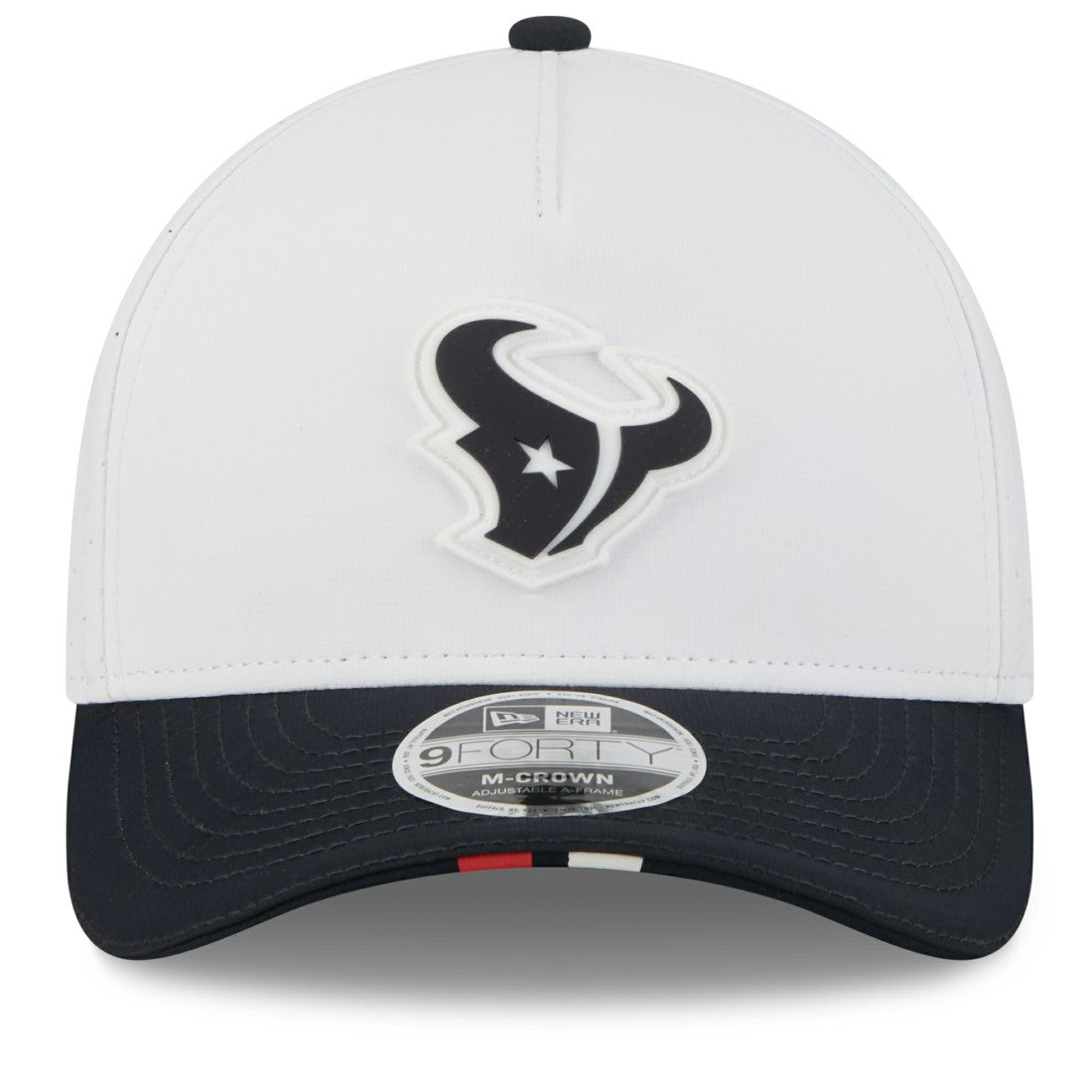 Houston Texans New Era 2025 NFL Training Camp A-Frame 9FORTY Adjustable Hat White/Navy | NFL