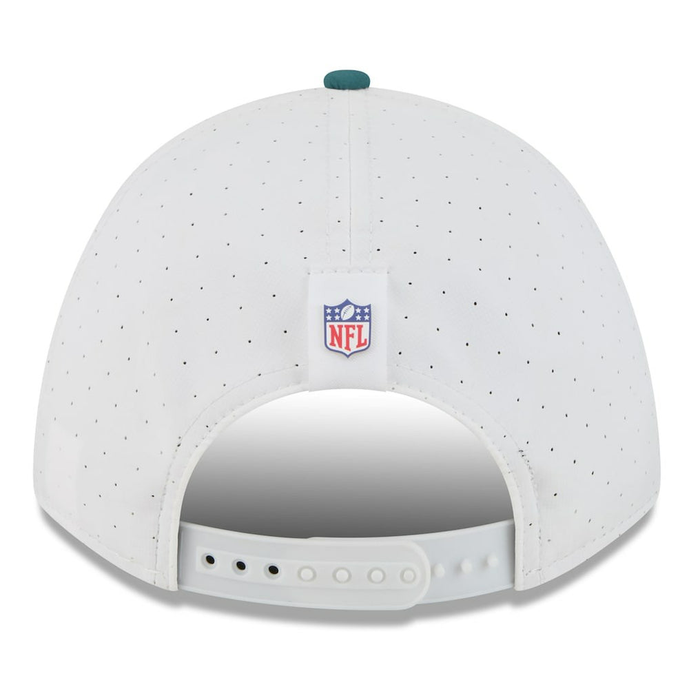 Philadelphia Eagles New Era 2025 NFL Training Camp A-Frame 9FORTY Adjustable Hat White/Midnight Green | NFL