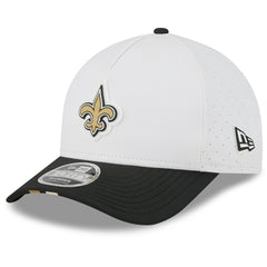 New Orleans Saints New Era 2025 NFL Training Camp A-Frame 9FORTY Adjustable Hat White/Black | NFL