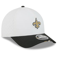 New Orleans Saints New Era 2025 NFL Training Camp A-Frame 9FORTY Adjustable Hat White/Black | NFL