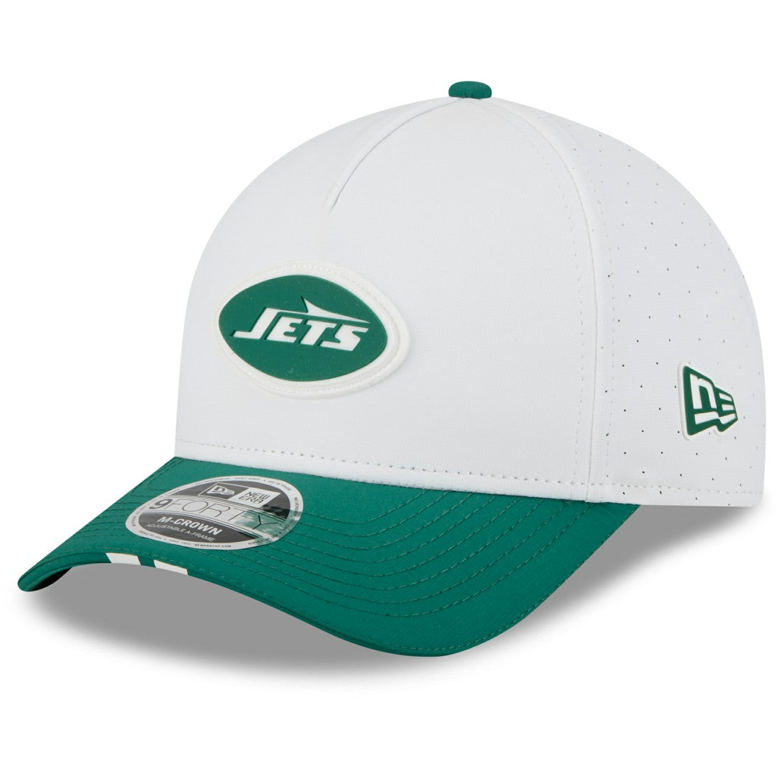 New York Jets New Era 2025 NFL Training Camp A-Frame 9FORTY Adjustable Hat White/Green | NFL