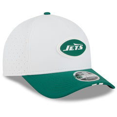 New York Jets New Era 2025 NFL Training Camp A-Frame 9FORTY Adjustable Hat White/Green | NFL