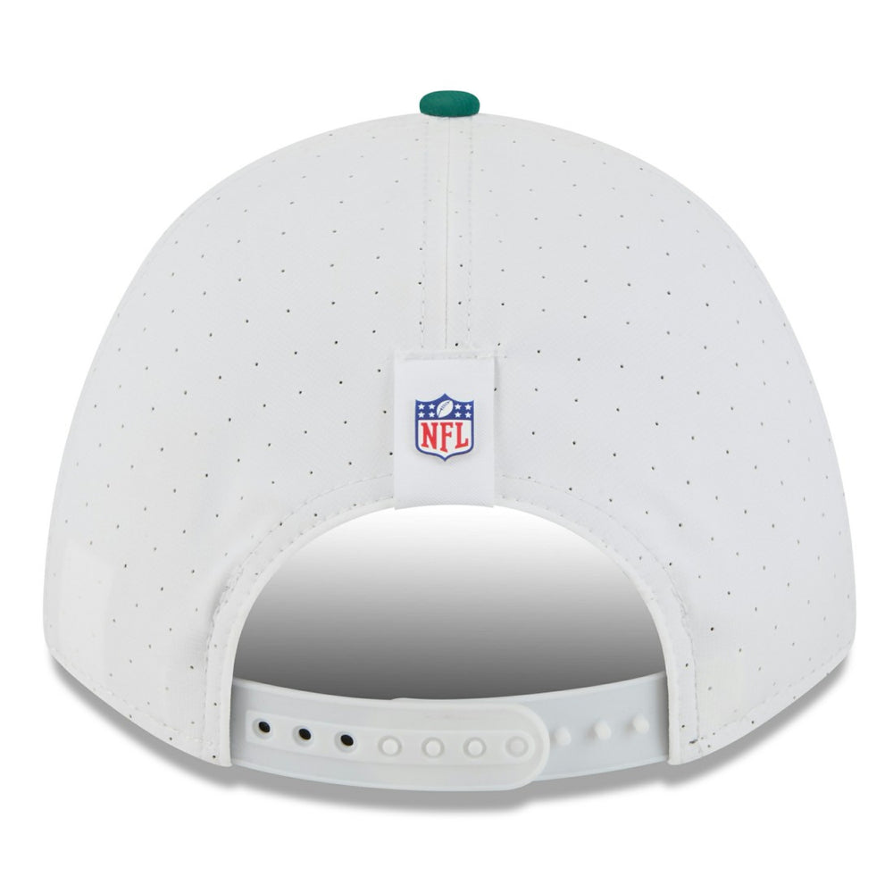 New York Jets New Era 2025 NFL Training Camp A-Frame 9FORTY Adjustable Hat White/Green | NFL