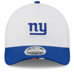 New York Giants New Era 2025 NFL Training Camp A-Frame 9FORTY Adjustable Hat White/Royal | NFL