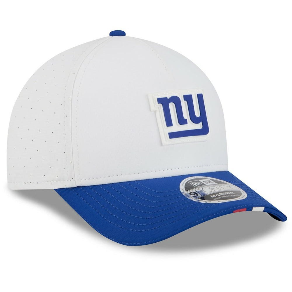 New York Giants New Era 2025 NFL Training Camp A-Frame 9FORTY Adjustable Hat White/Royal | NFL