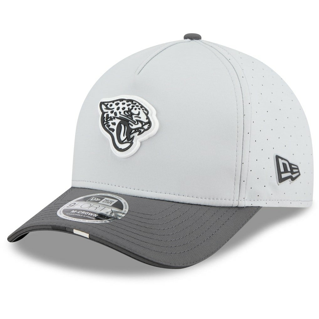Jacksonville Jaguars New Era 2025 NFL Training Camp A-Frame 9FORTY Adjustable Hat Gray/Graphite | NFL
