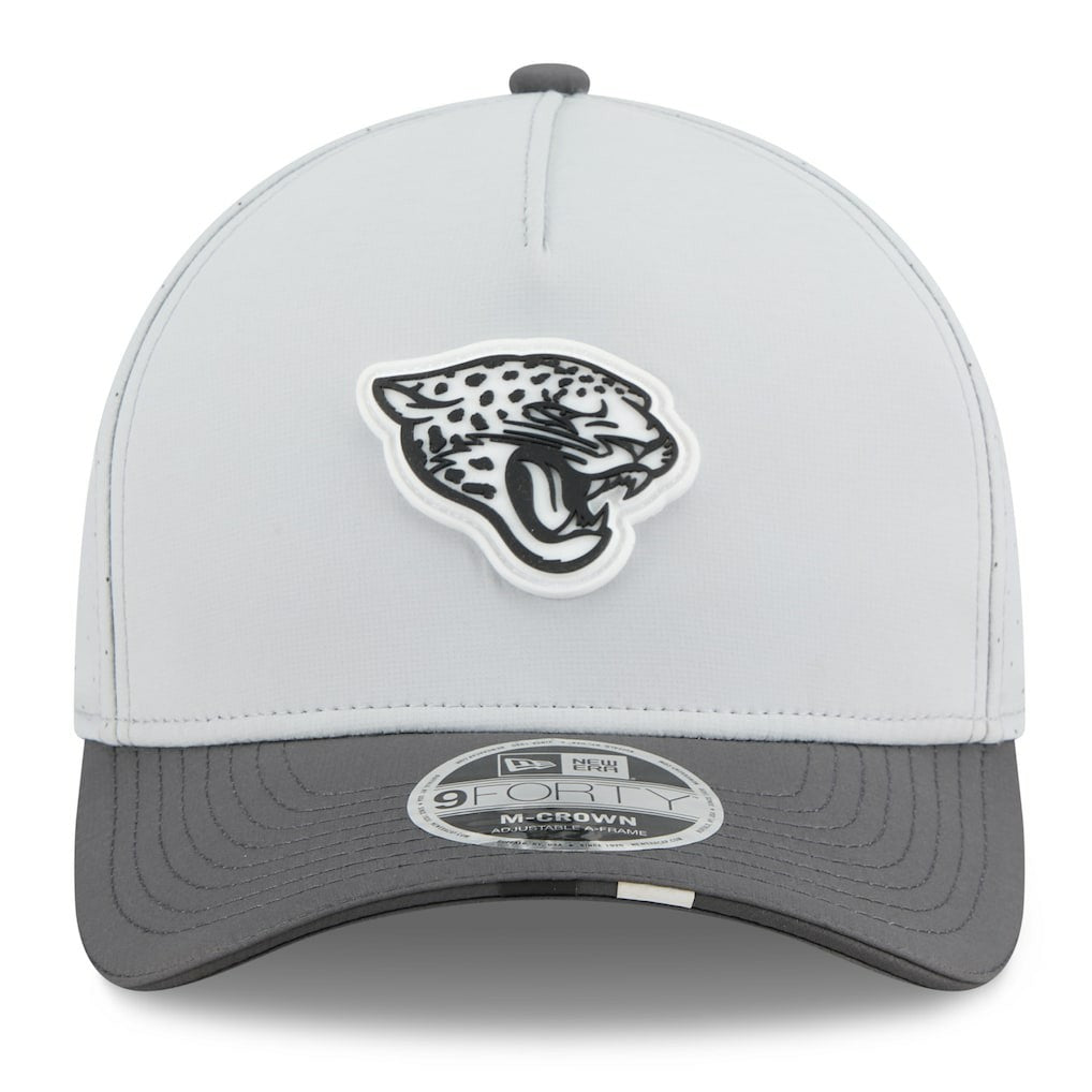 Jacksonville Jaguars New Era 2025 NFL Training Camp A-Frame 9FORTY Adjustable Hat Gray/Graphite | NFL