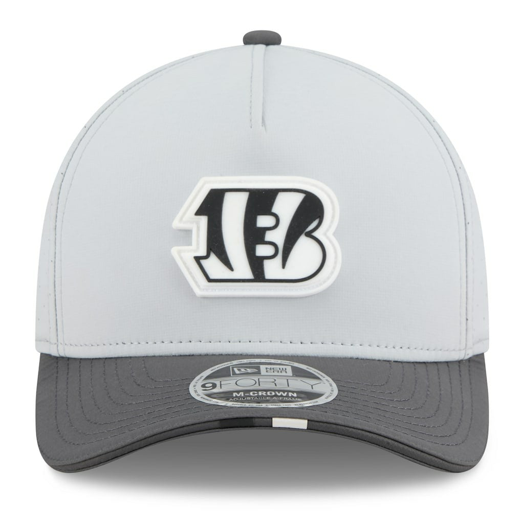 Cincinnati Bengals New Era 2025 NFL Training Camp A-Frame 9FORTY Adjustable Hat Gray/Graphite | NFL