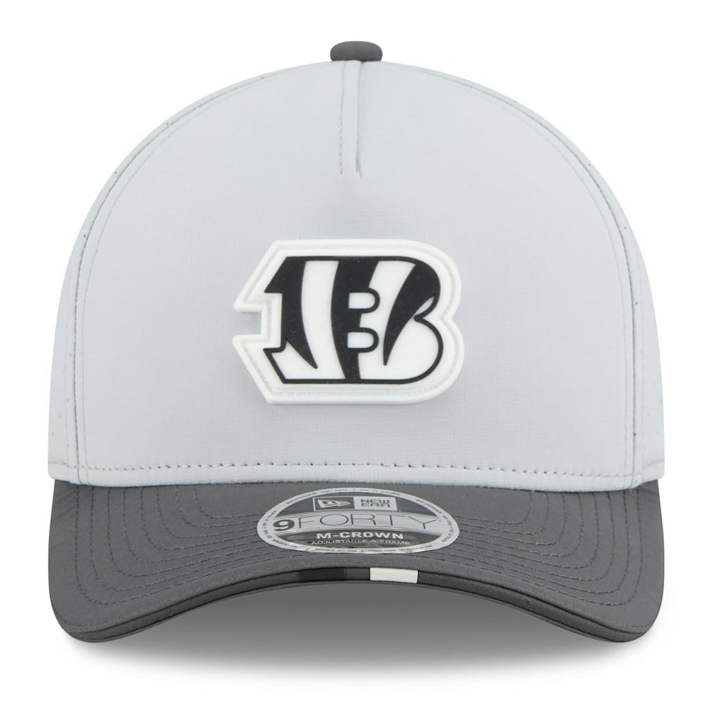 Cincinnati Bengals New Era 2025 NFL Training Camp A-Frame 9FORTY Adjustable Hat Gray/Graphite | NFL