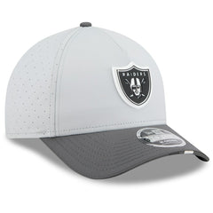 Las Vegas Raiders New Era 2025 NFL Training Camp A-Frame 9FORTY Adjustable Hat Gray/Graphite | NFL