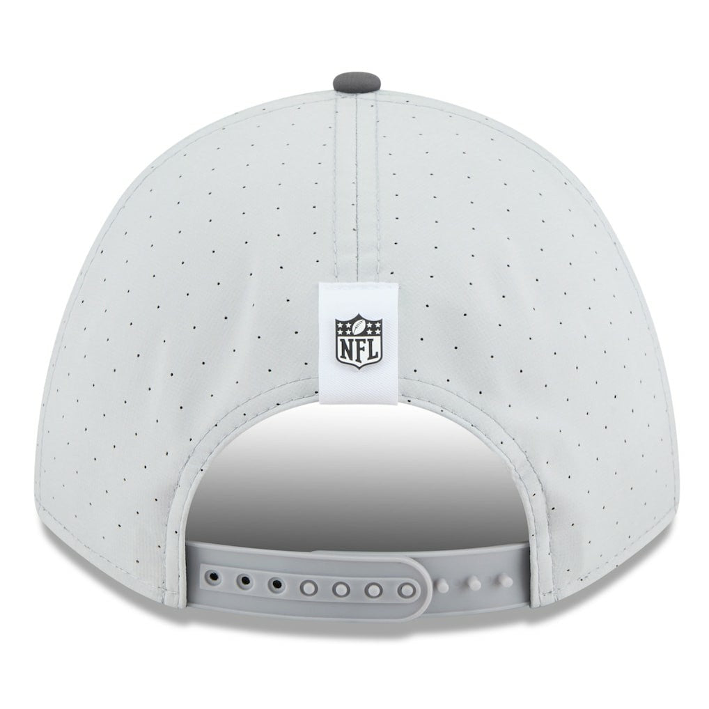 Las Vegas Raiders New Era 2025 NFL Training Camp A-Frame 9FORTY Adjustable Hat Gray/Graphite | NFL