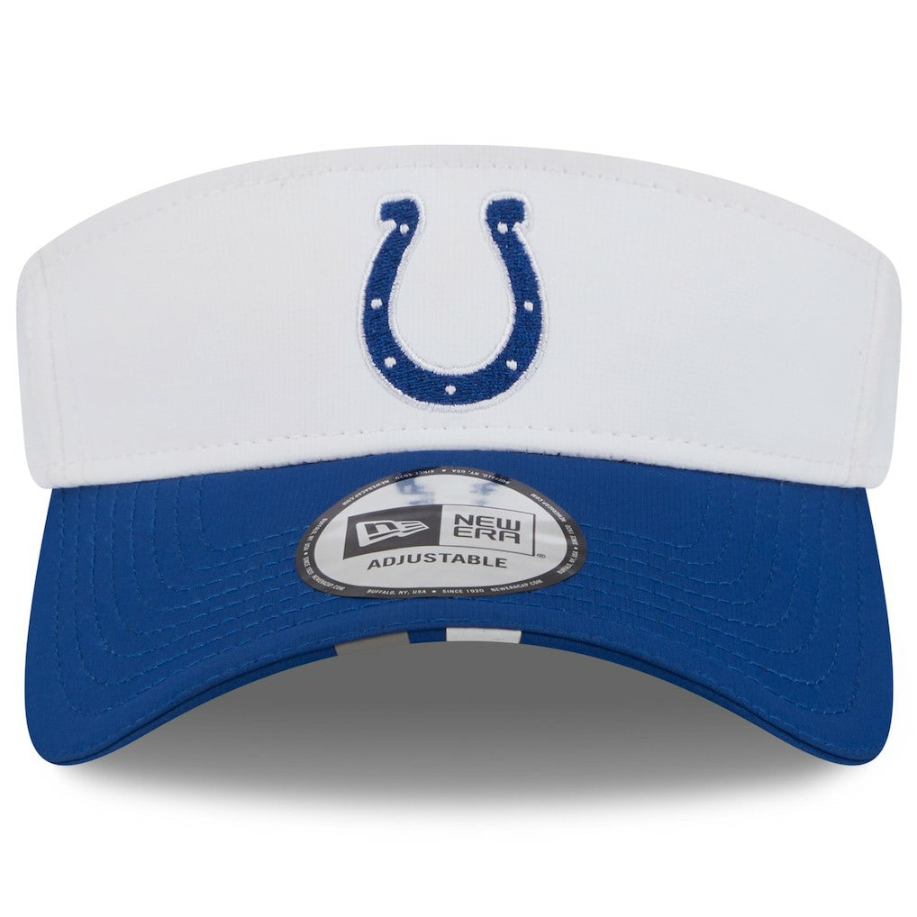 Indianapolis Colts New Era 2025 NFL Training Camp Adjustable Visor White/Royal | NFL