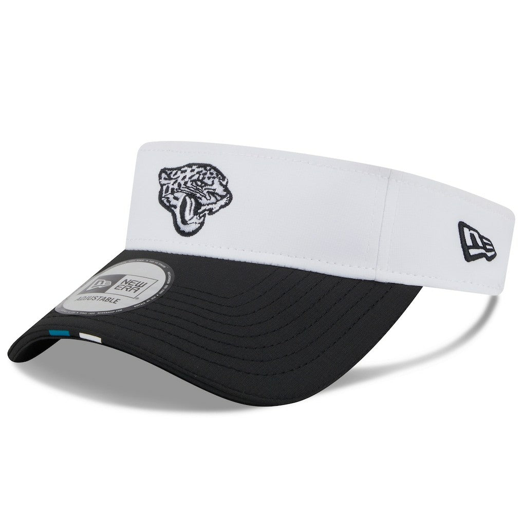 Jacksonville Jaguars New Era 2025 NFL Training Camp Adjustable Visor White/Black | NFL