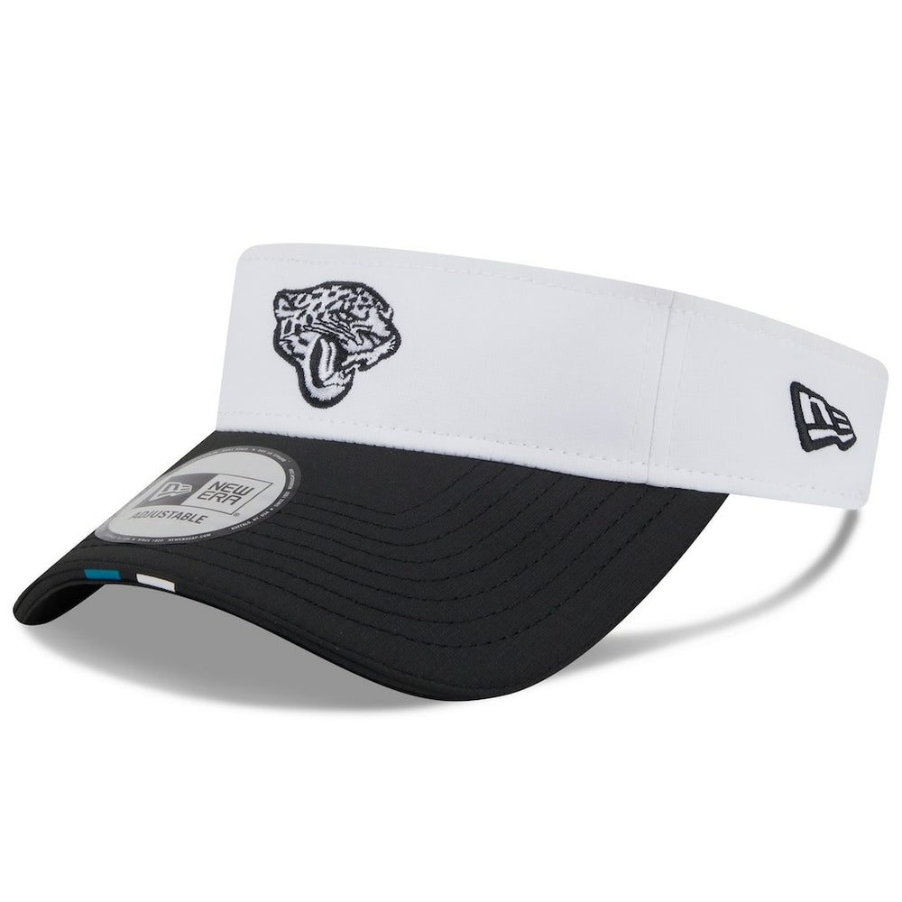 Jacksonville Jaguars New Era 2025 NFL Training Camp Adjustable Visor White/Black | NFL