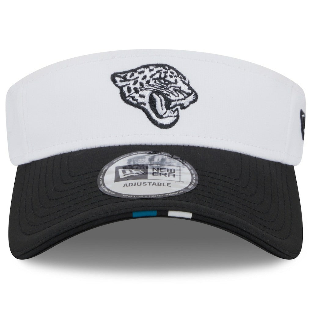 Jacksonville Jaguars New Era 2025 NFL Training Camp Adjustable Visor White/Black | NFL