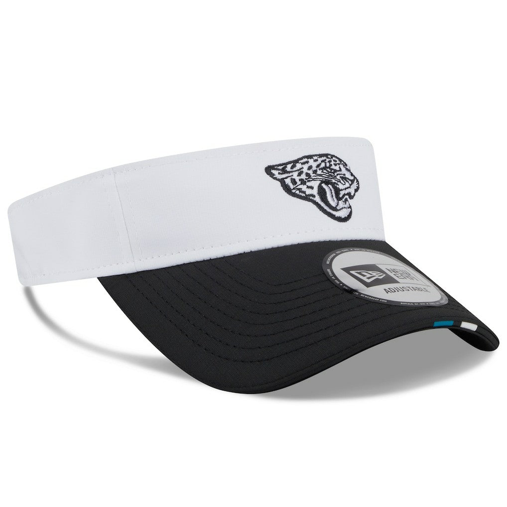 Jacksonville Jaguars New Era 2025 NFL Training Camp Adjustable Visor White/Black | NFL