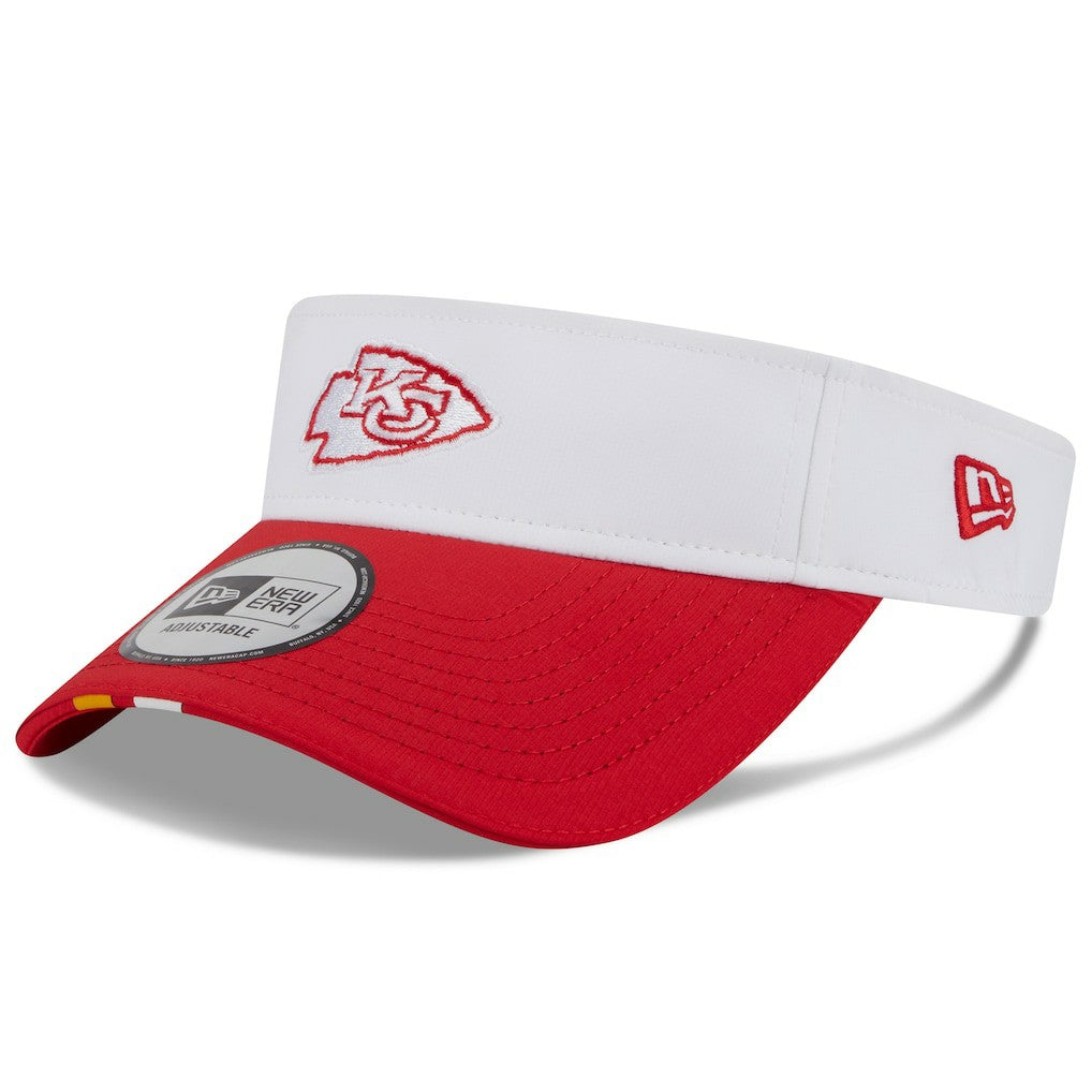 Kansas City Chiefs New Era 2025 NFL Training Camp Adjustable Visor White/Red | NFL