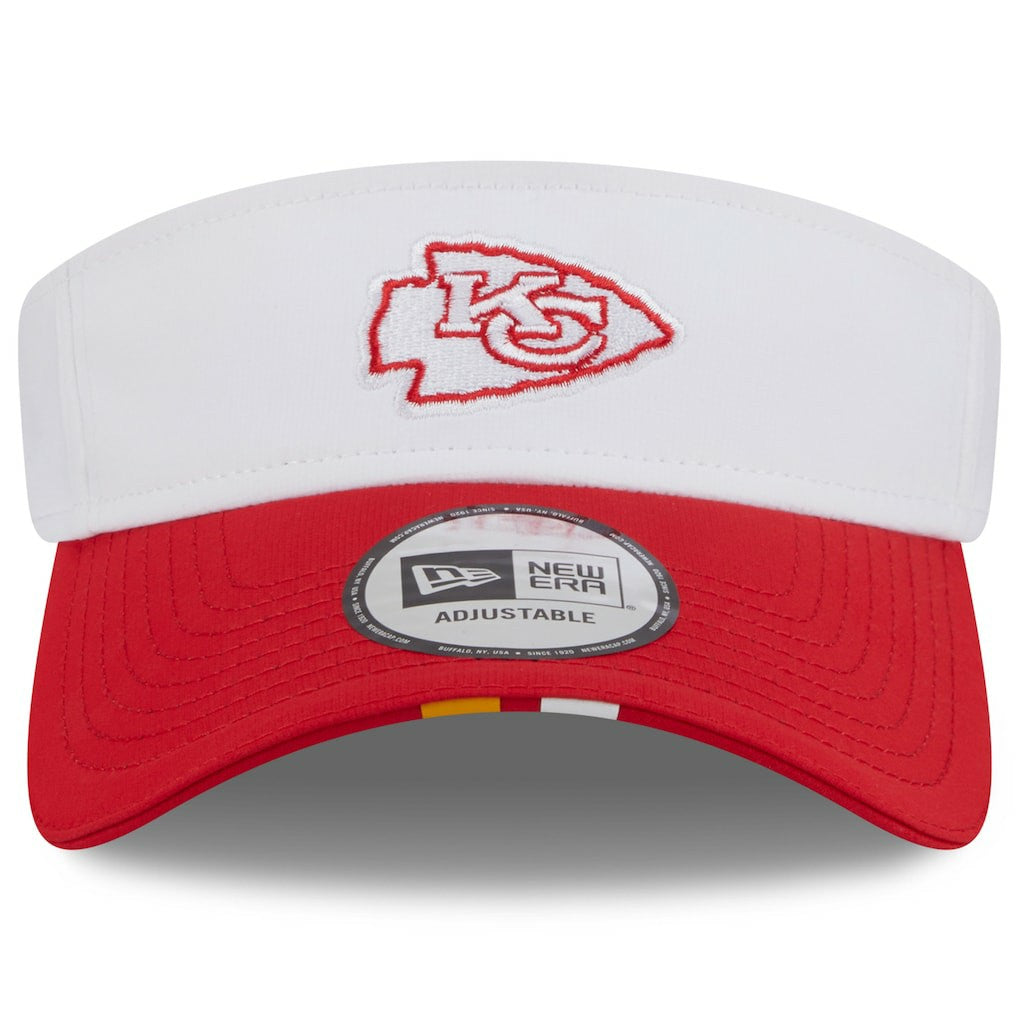 Kansas City Chiefs New Era 2025 NFL Training Camp Adjustable Visor White/Red | NFL