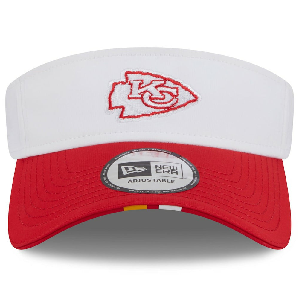Kansas City Chiefs New Era 2025 NFL Training Camp Adjustable Visor White/Red | NFL
