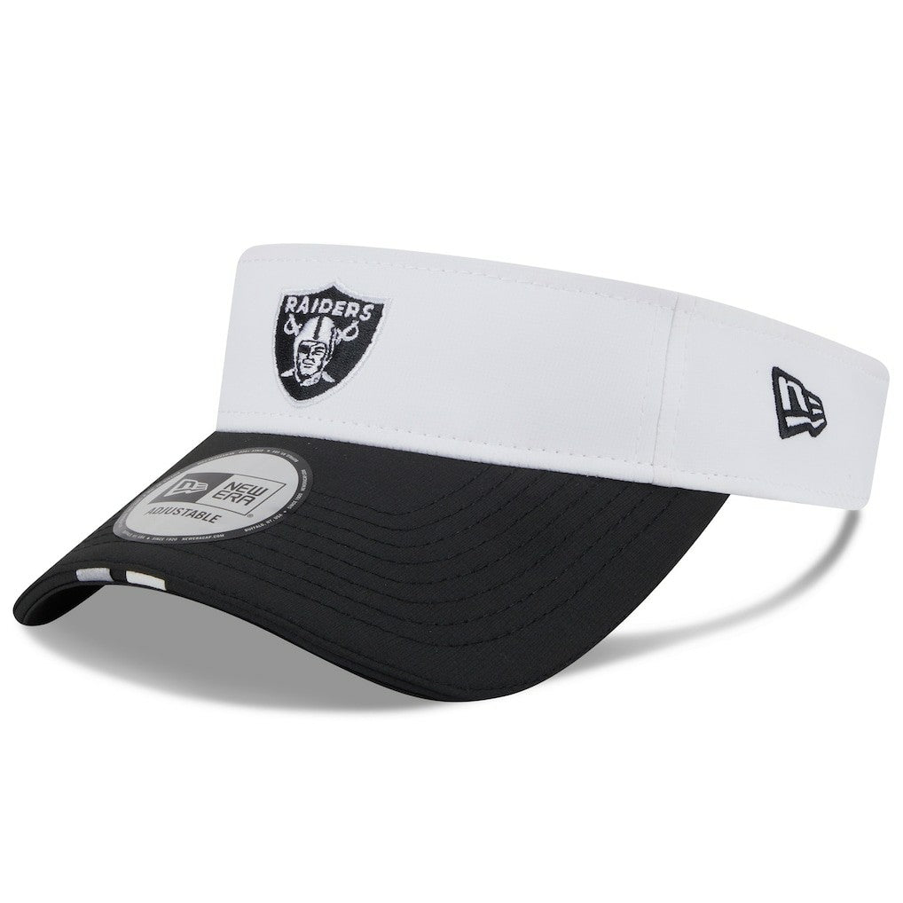 Las Vegas Raiders New Era 2025 NFL Training Camp Adjustable Visor White/Black | NFL