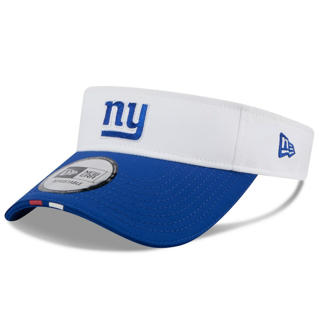 New York Giants New Era 2025 NFL Training Camp Adjustable Visor White/Royal | NFL