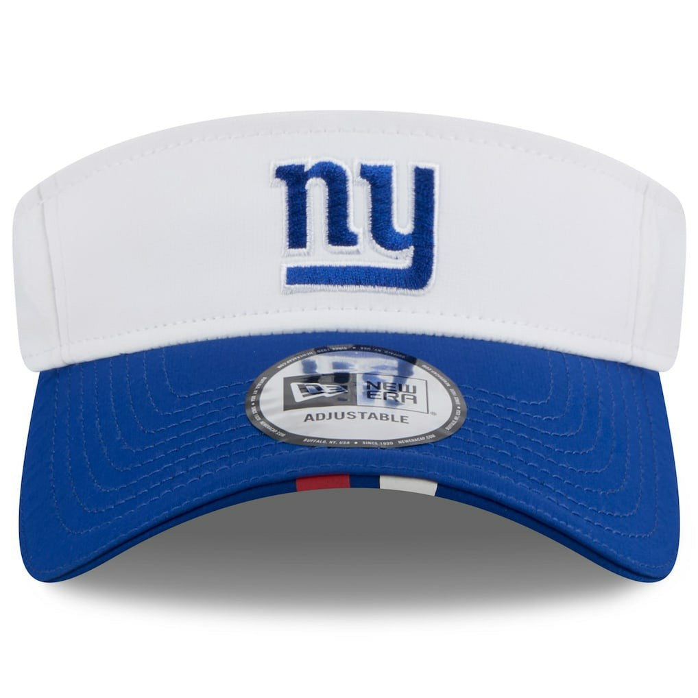 New York Giants New Era 2025 NFL Training Camp Adjustable Visor White/Royal | NFL