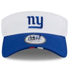 New York Giants New Era 2025 NFL Training Camp Adjustable Visor White/Royal | NFL