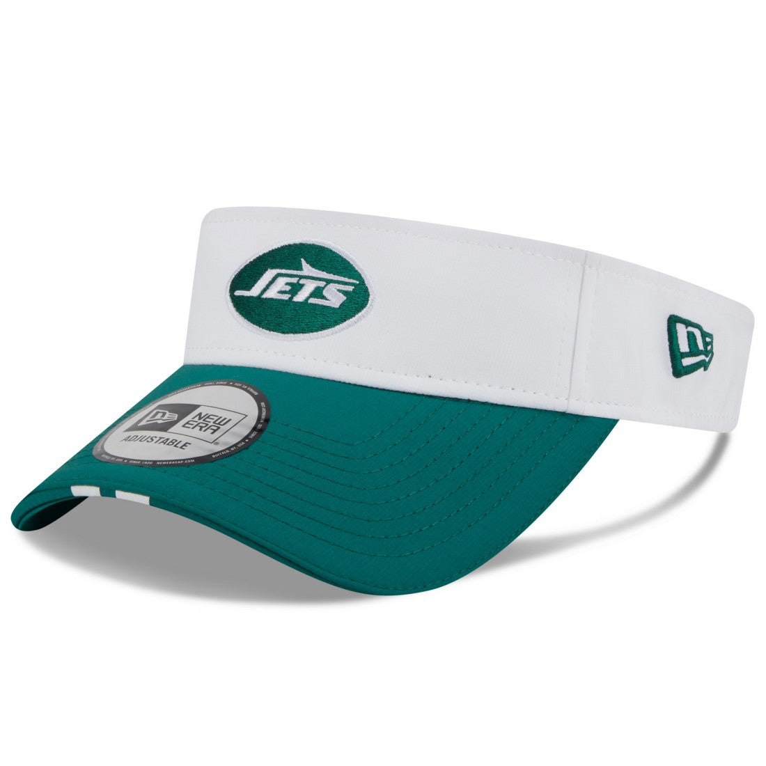 New York Jets New Era 2025 NFL Training Camp Adjustable Visor White/Green | NFL