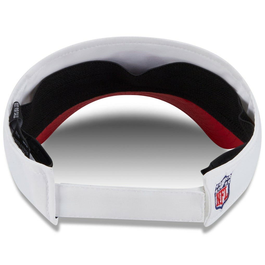 San Francisco 49ers New Era 2025 NFL Training Camp Adjustable Visor White/Scarlet | NFL