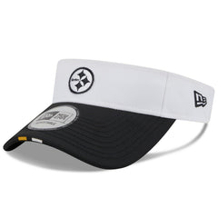Pittsburgh Steelers New Era 2025 NFL Training Camp Adjustable Visor White/Black | NFL