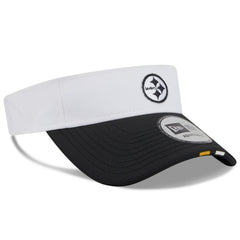Pittsburgh Steelers New Era 2025 NFL Training Camp Adjustable Visor White/Black | NFL
