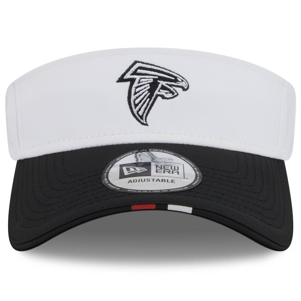 Atlanta Falcons New Era 2025 NFL Training Camp Adjustable Visor White/Black | NFL