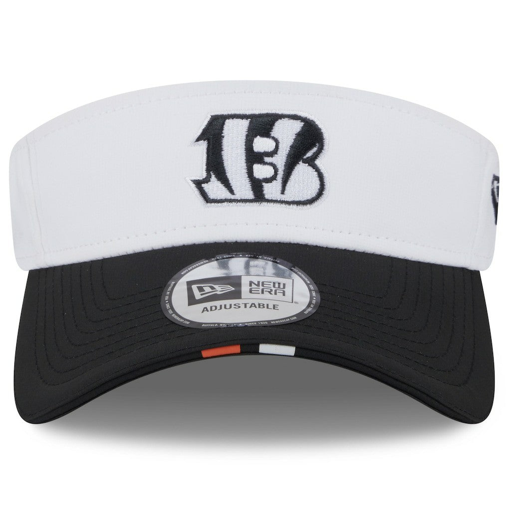 Cincinnati Bengals New Era 2025 NFL Training Camp Adjustable Visor White/Black | NFL