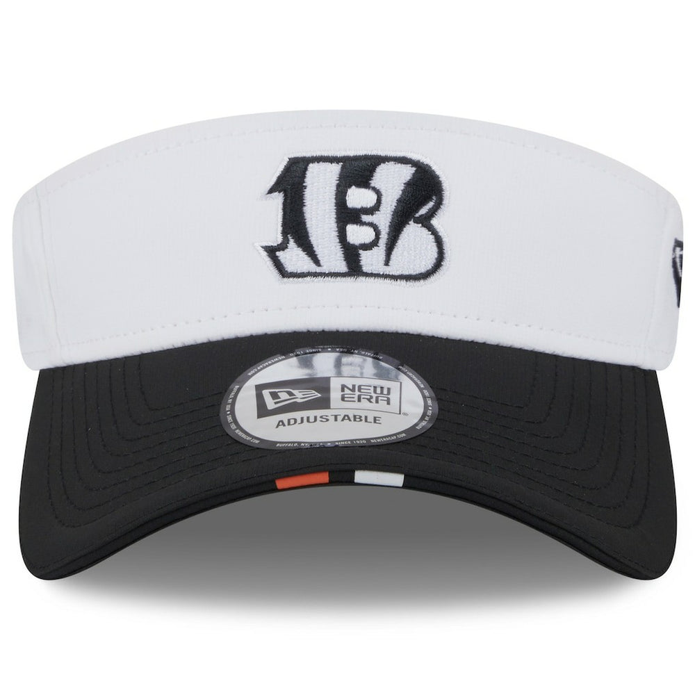 Cincinnati Bengals New Era 2025 NFL Training Camp Adjustable Visor White/Black | NFL