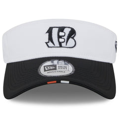 Cincinnati Bengals New Era 2025 NFL Training Camp Adjustable Visor White/Black | NFL