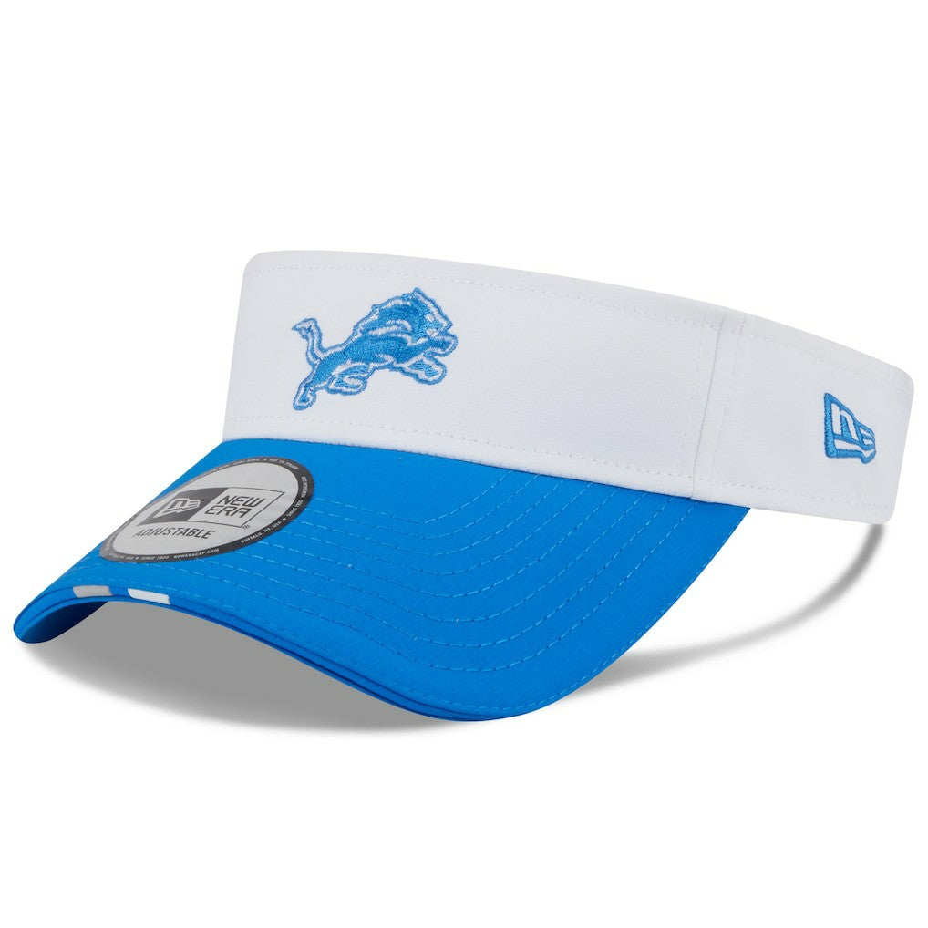 Detroit Lions New Era 2025 NFL Training Camp Adjustable Visor White/Blue | NFL
