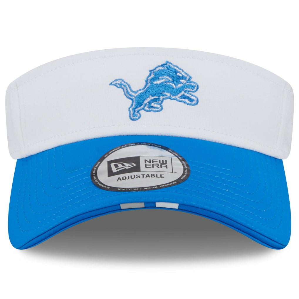 Detroit Lions New Era 2025 NFL Training Camp Adjustable Visor White/Blue | NFL