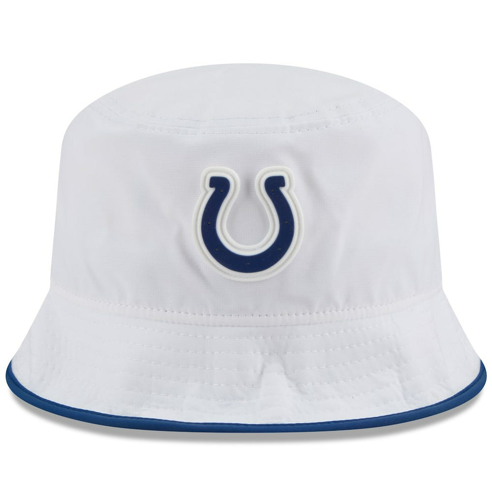 Indianapolis Colts New Era 2025 NFL Training Camp Stretch Bucket Hat White | NFL