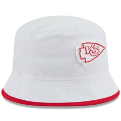 Kansas City Chiefs New Era 2025 NFL Training Camp Stretch Bucket Hat White | NFL
