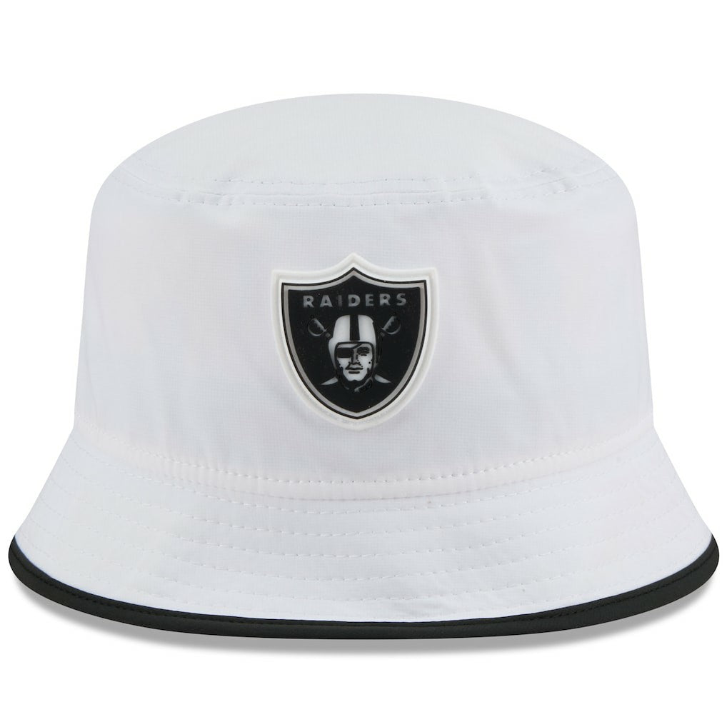 Las Vegas Raiders New Era 2025 NFL Training Camp Stretch Bucket Hat White | NFL