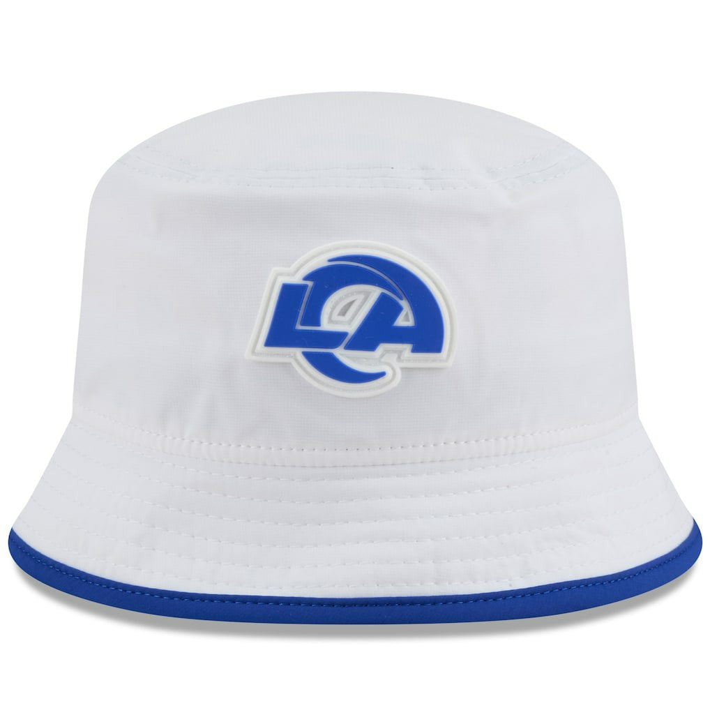 Los Angeles Rams New Era 2025 NFL Training Camp Stretch Bucket Hat White | NFL