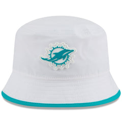 Miami Dolphins New Era 2025 NFL Training Camp Stretch Bucket Hat White | NFL