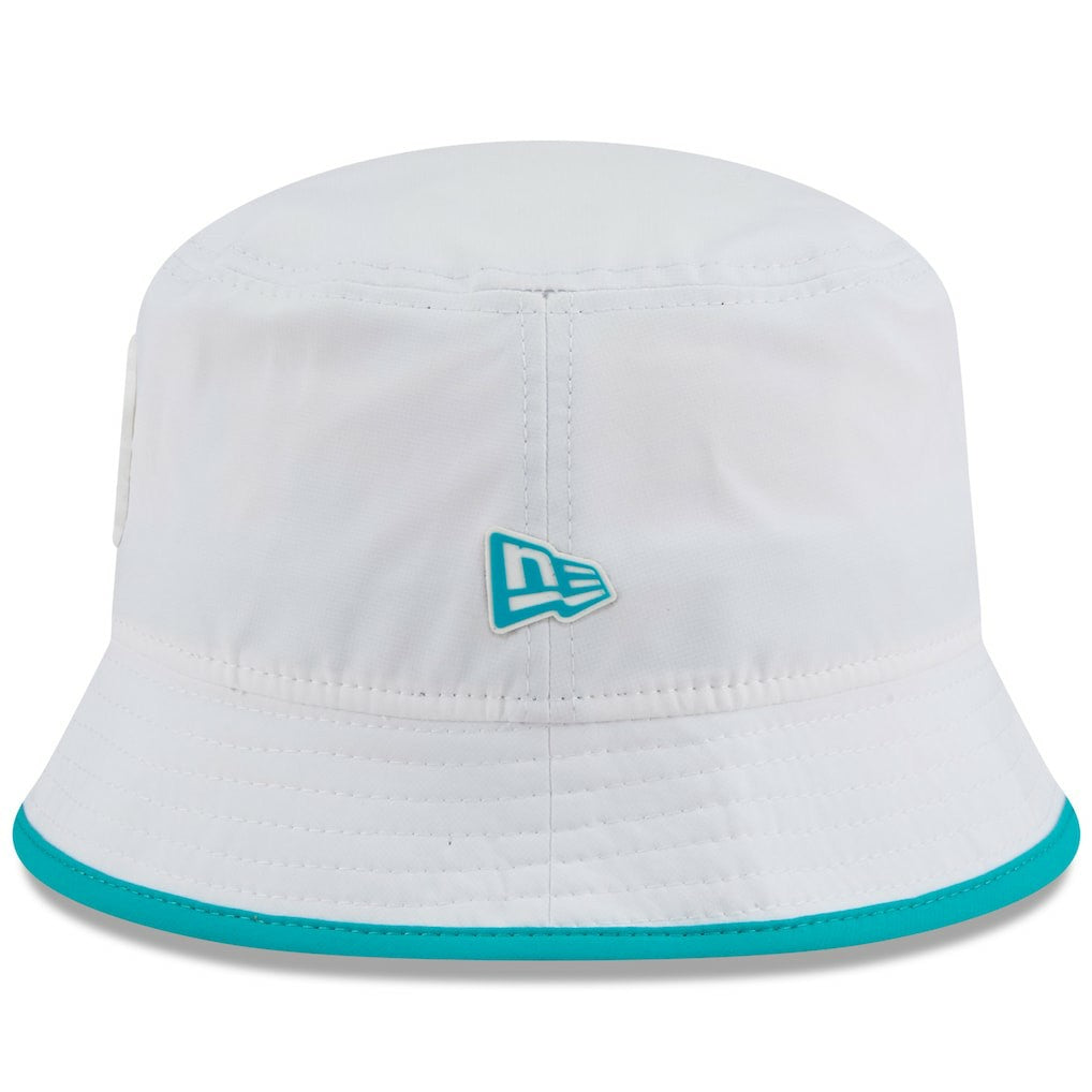 Miami Dolphins New Era 2025 NFL Training Camp Stretch Bucket Hat White | NFL