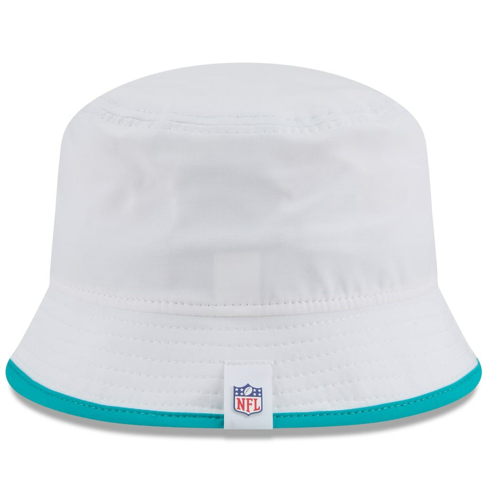 Miami Dolphins New Era 2025 NFL Training Camp Stretch Bucket Hat White | NFL