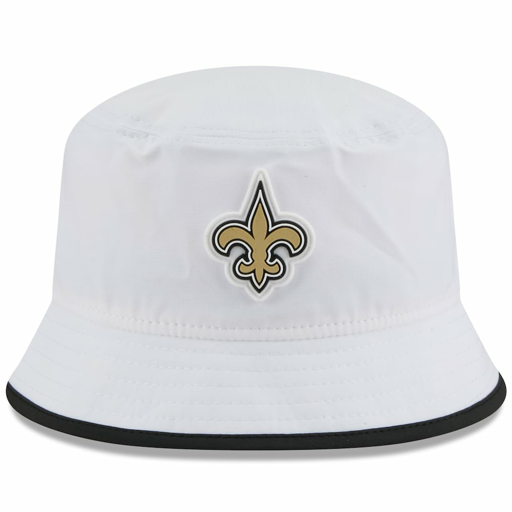 New Orleans Saints New Era 2025 NFL Training Camp Stretch Bucket Hat White | NFL