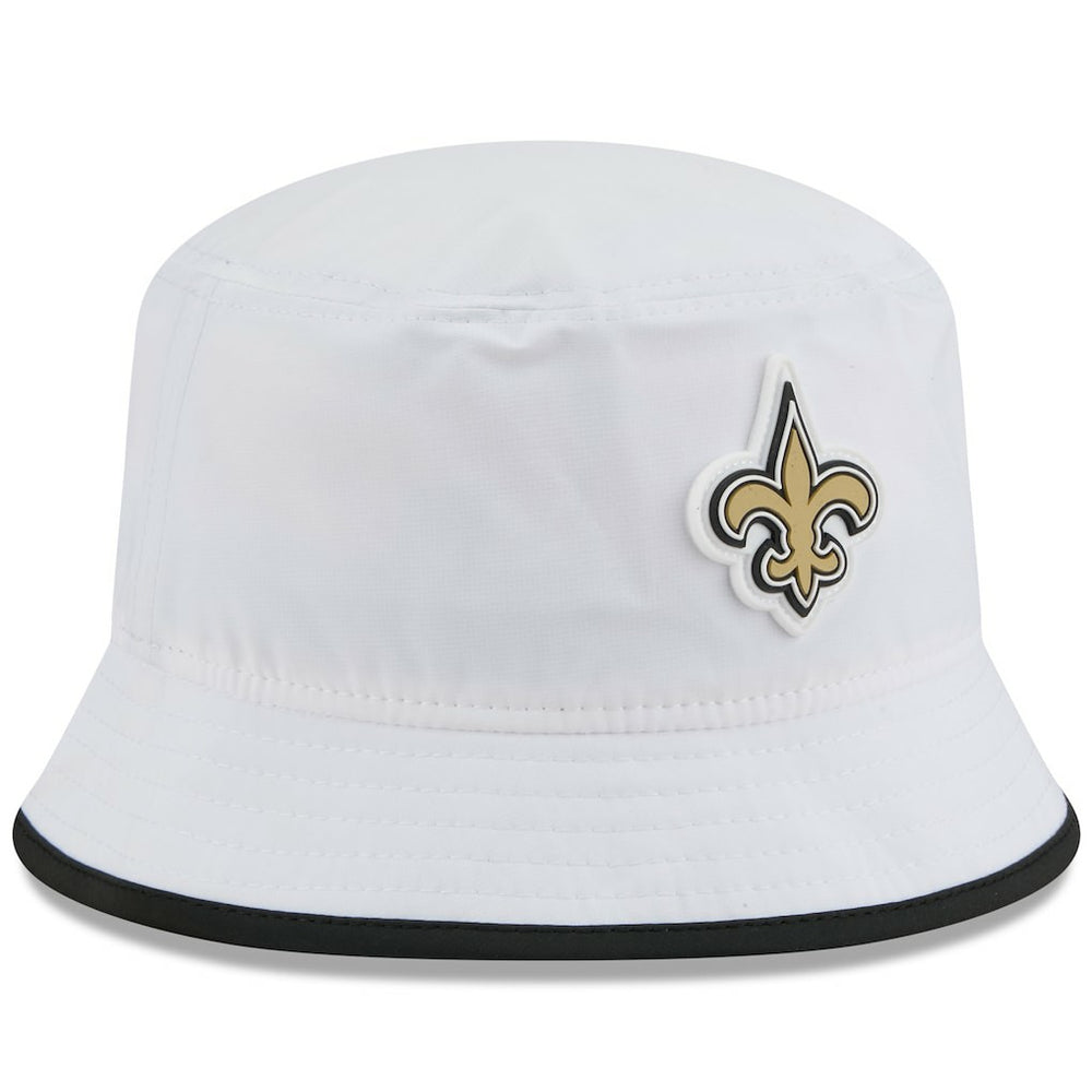 New Orleans Saints New Era 2025 NFL Training Camp Stretch Bucket Hat White | NFL