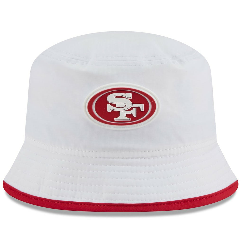 San Francisco 49ers New Era 2025 NFL Training Camp Stretch Bucket Hat White | NFL